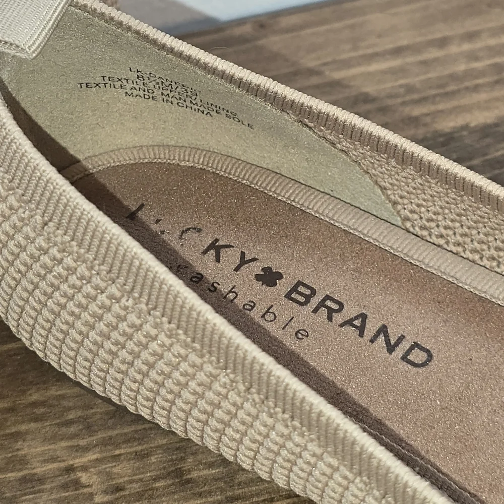 NWOT Lucky Brand Slip-on Ballet Flats Women's Size 8.5M - Picture 4 of 7